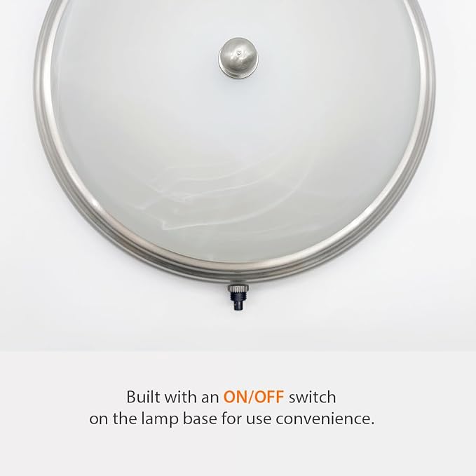 RV Ceiling Dinette Light LED 12v Camper Dining Table Lights Fixture Interior 9inch Round Dome Lamp with Switch 9W 450lumens 3500K Warm White Lighting (1 Light)