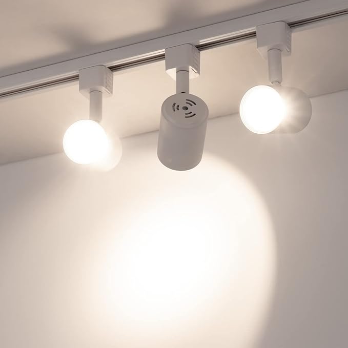 mirrea LED Track Lighting Heads Compatible with Single Circuit J Type Track Lighting Rail Ceiling Spotlight for Accent Task Wall Art Exhibition Lighting 6.5W 24° White Pack of 6 (4000K Neutral White)