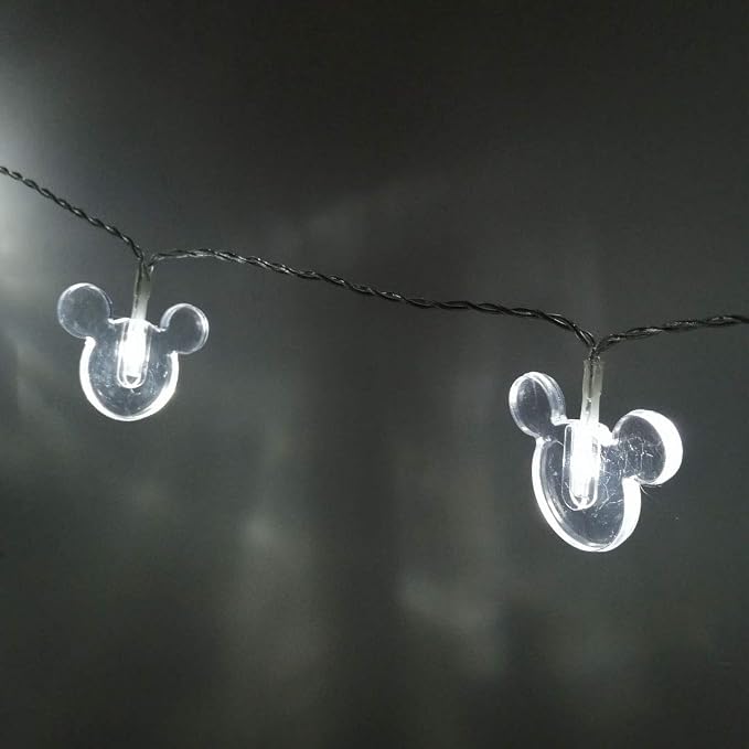 3m 20LEDs Decorative Cartoon Animal Mouse Night Mood Light Romantic Lamp for Home Indoor Bedroom Party Festival Décor (White)