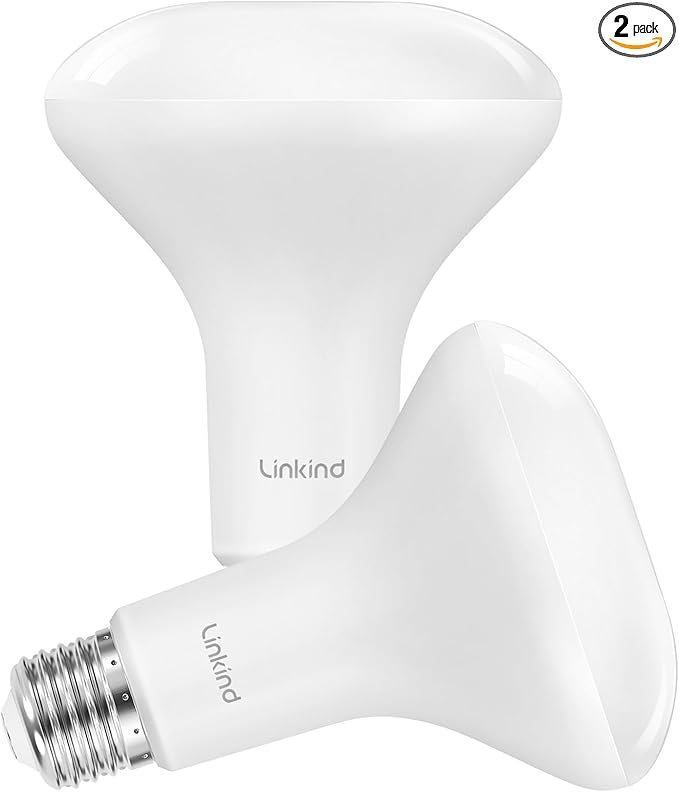 Linkind BR30 LED Flood Light Bulbs Indoor, 65W Equivalent Dimmable LED Recessed Bulbs, 10W 850 Lumens, 5000K Daylight E26 Base, Recessed Can Light Bulb for Bedroom Dining Room Bathroom, 2 Packs