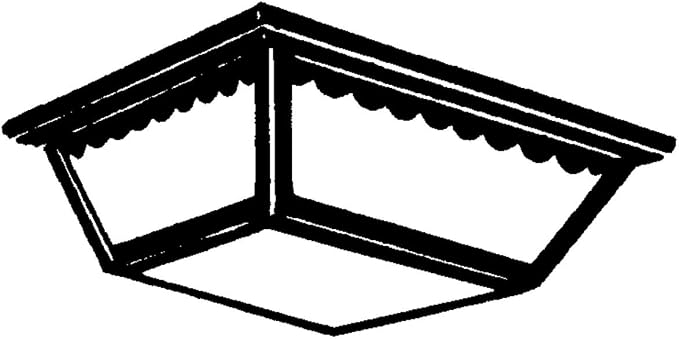 Progress Lighting 2-Light Indoor and Outdoor Flush Mount Ceiling Light, Interior and Exterior Ceiling-Mount Light Fixture for Porch Light, Patios, Garages, Hallways, Metal, 9-1/4" by 5", Black