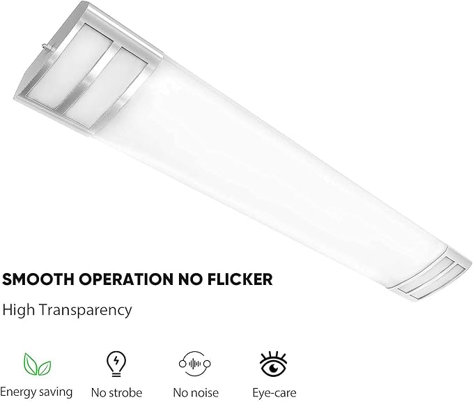 ANTLUX 4ft LED Flush Mount Linear Lights 40W 4500lm Kitchen Light Fixtures, 5000K, 4 Foot led Kitchen Ceiling Light fixtures for Living Room, Laundry, Replace for Fluorescent Version 2 Pack