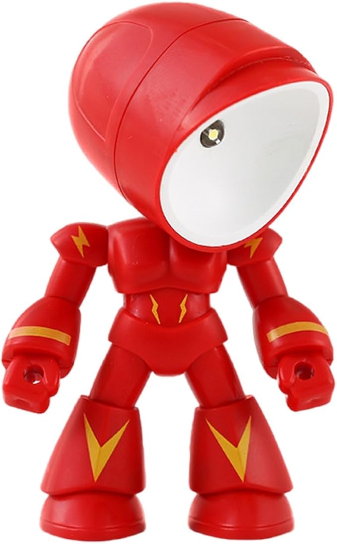 LED Mini Night Light,Adjustable Cute Cartoon Robot Companion Table Light,Bedside Reading Book Lamp for Bedroom,Office,Thanksgiving Gifts