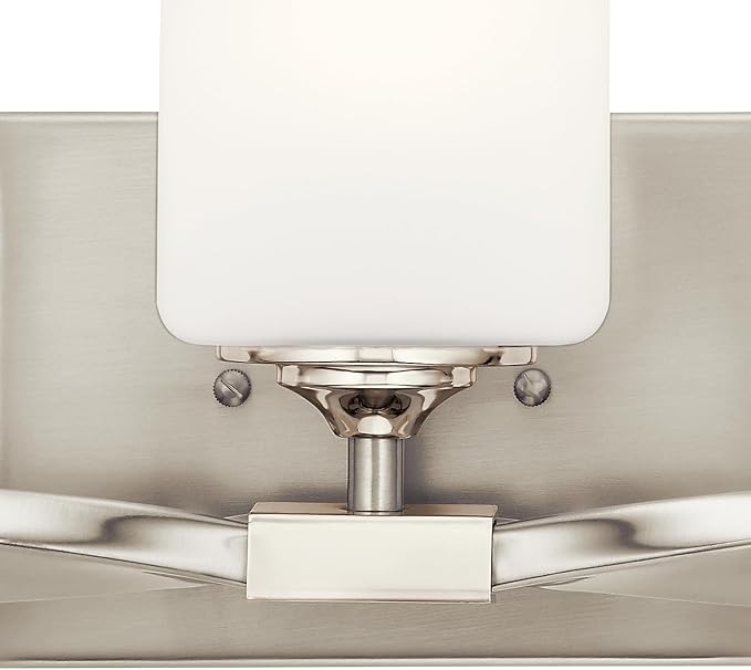 Kichler Marette 3-Light Bathroom Vanity Light, Brushed Nickel
