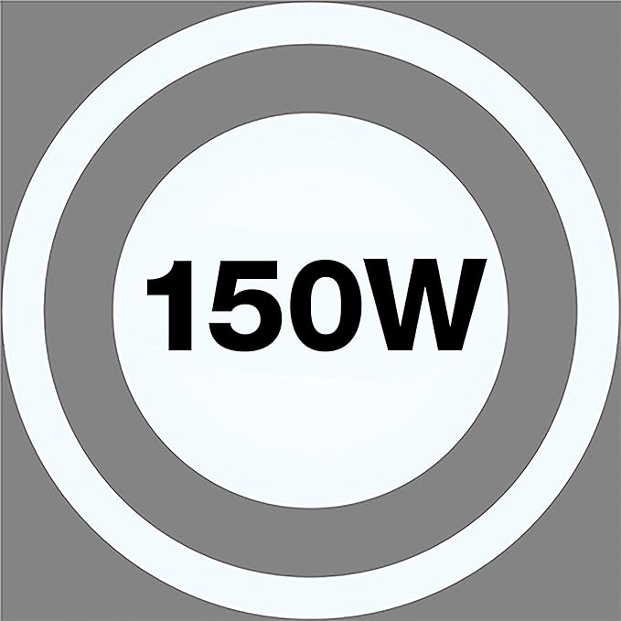 SYLVANIA UFO LED High Bay Light, 150W, 16,500 LMS, 5000K, Daylight, 120V with 6 Foot Cord/Plug, High Bay Led Shop Lights for Commercial Warehouse Workshop Factory Barn Garage, UL Listed-1 Pack (66332)