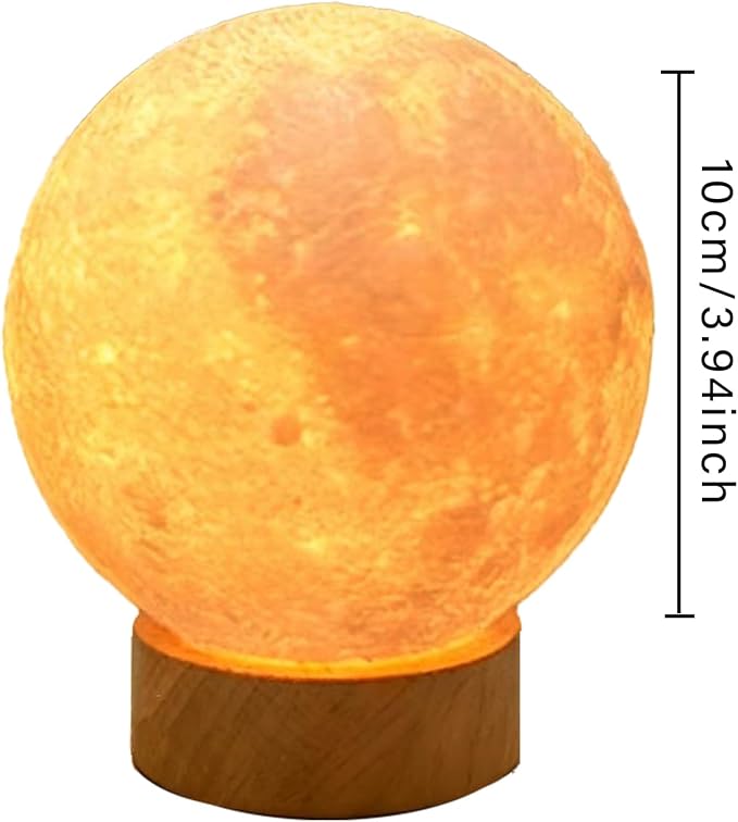 Magical Moon lamp - Enchanting Night Light for Kids & Soothing Moons Decor - Perfect Moon Light Gift with 3D Lunar Glow (Old World)
