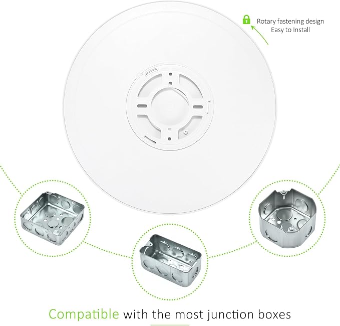 8Pack LED Flush Mount Ceiling Light Fixture, 12 Inch 2400LM 24W, Super Slim 0.66 Inch, Selectable 3CCT 3000k/4000k/6500k Wired LED Ceiling Lights for Bedroom,Living Room,Hallway