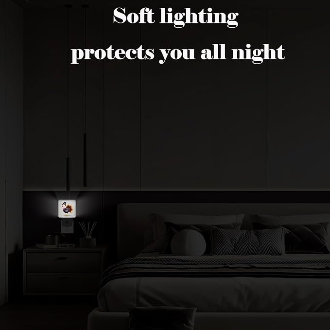 Cute Cartoon Turkey Night Light,Plug-in Night Lights with Dusk-to-Dawn Sensor for Stairway,Hallway,Bedroom Sleep Friendly Ideal for Women/Girls/Boys Gift,0.5w