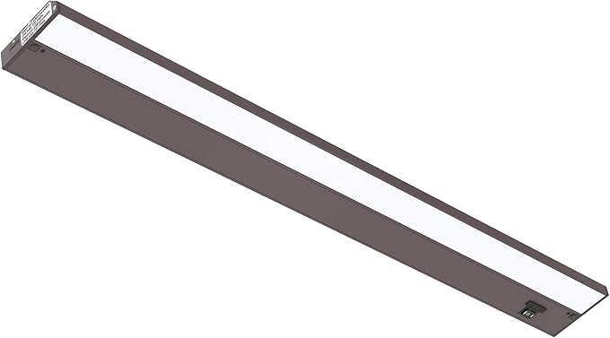 Getinlight 32-inch 3 Color Levels LED Under Cabinet Lighting, Hardwired or Plugged-in, Selectable White 2700K/3000K/4000K, Dimmable, Bronze Finished, IN-0210-4-BZ