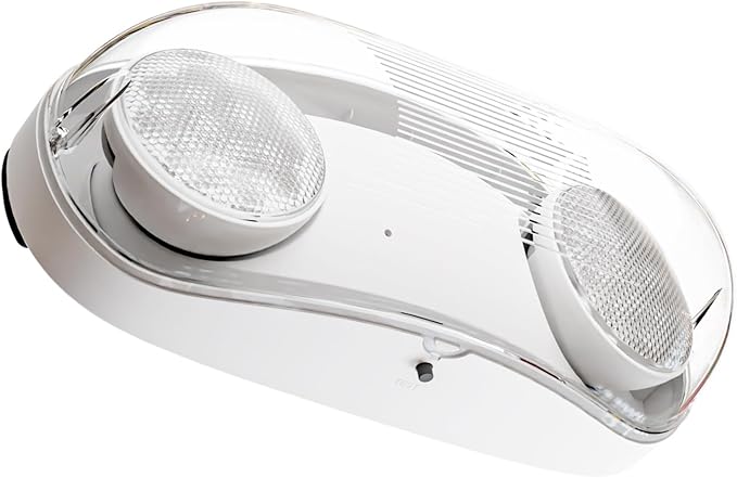Sunco LED Outdoor Emergency Light, 2-Head Adjustable Wet Rated Exit Lights with Battery Backup, Egress Light, Fire Resistant, 2.4W, 400 LM, 6500K CCT, AC120-277V, UL.