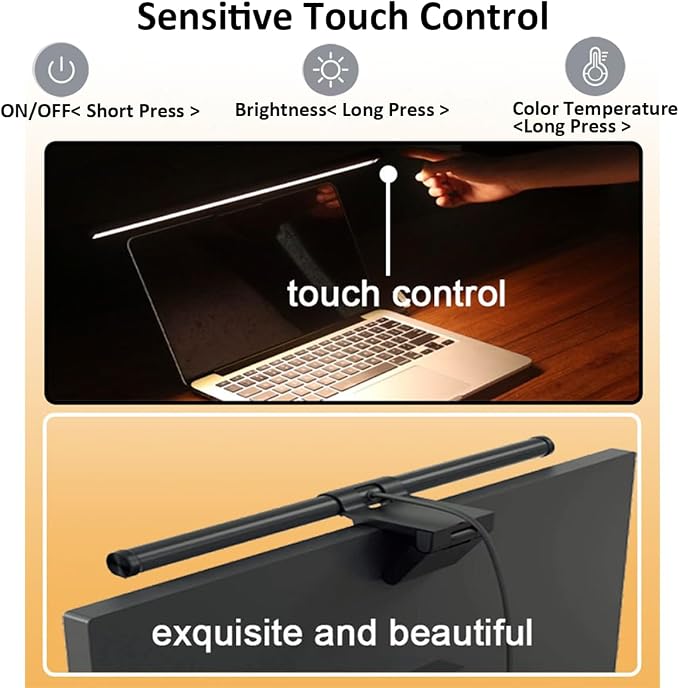 Monitor Light Bar, Computer Monitor Lamp for Eye Caring LED e Screen Light