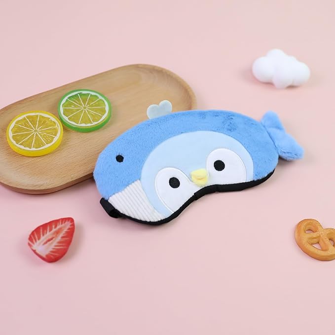 PERFECTSIGHT Cute Sleep Eye Masks (Blue Penguin)