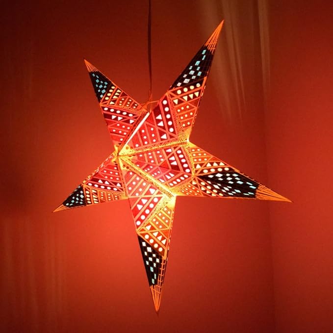 Crux Paper Star Lantern with 12 Foot Power Cord Included