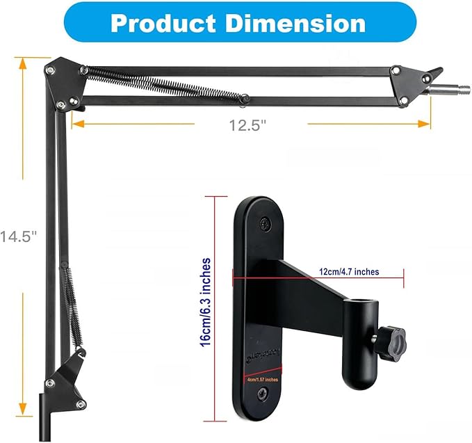 11'' Ring Light Wall Mount Phone Holder, Cell Phone Selfie Light with Wall Rotating Arm Compatible with iPhone 16 15 14 13 12 11 Xr Xs X pro max and Samsung Smartphones