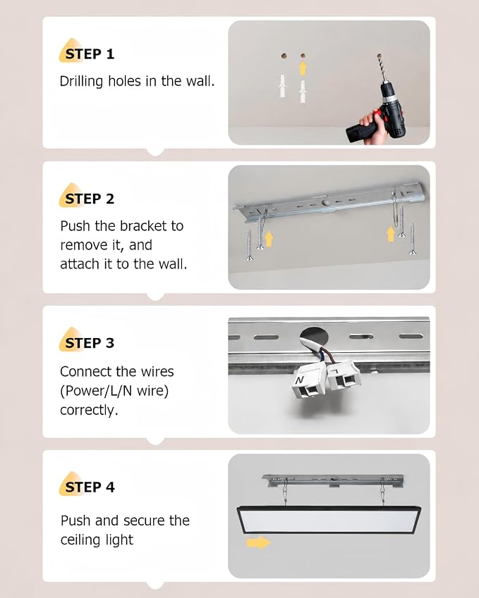 2Pack Black 37.8In Flush Mount Ceiling Light, 24W 5280lm Thyristor (TRIAC) Dimmable Rectangle LED Ceiling Light,3-CCT 3000-6500K with Memory Funcation,IP54 for Kitchen/Bathroom/Hallway/Office
