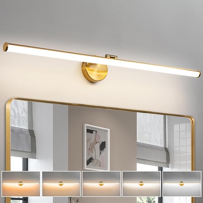 KAISITE Modern Bathroom Light - 39 Inch Dimmable 5CCT LED Vanity Light Bar for Restroom