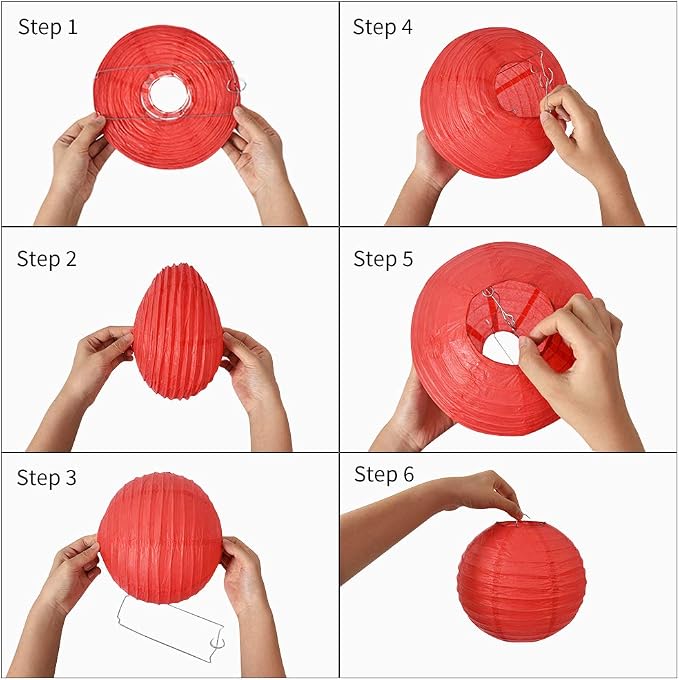 BEISHIDA Black Purple White Paper Lanterns 6/8/10/12Inch Round Chinese Lamp | 12Pcs,Paper lanterns party decorations,Chinese/Japanese Paper Lanterns,Birthday,Wedding,Christmas,Home decorative outdoor