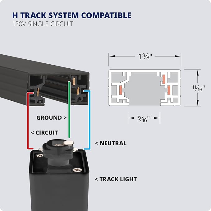 WAC Lighting Charge 8010 LED Adjustable Track Head 5-CCT Selectable 9W 865 Lumens Fully Dimmable in Brushed Nickel for H-Style 3 Wire Track (Pack of 2)