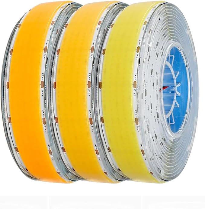 COB LED Strips White 6000k 1600LEDs/m 5 Rows Flexible Linear Led Light 30mm Wide PCB DC24V Self Adhesive for Industry Commercial LED Strips