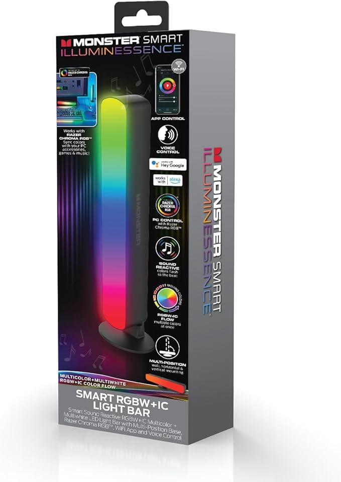 Monster MLB72014RGB Color Flow Smart Light Bar - Multicolor