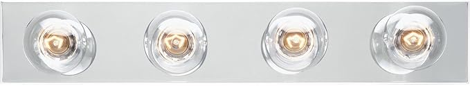 Westinghouse 6641100 Four-Light Bath Bar, Chrome