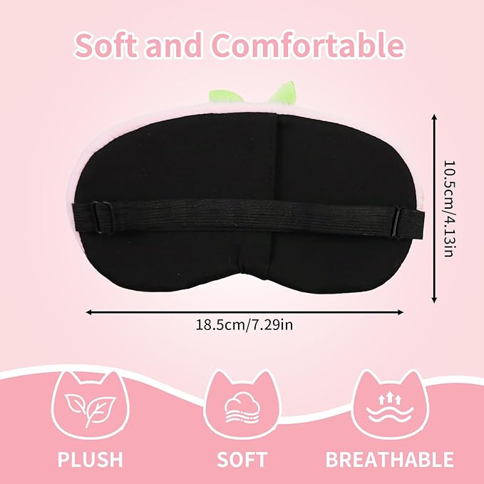 PERFECTSIGHT Cute Sleep Eye Masks (Pink Penguin)