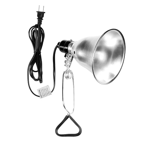 Simple Deluxe Clamp Lamp Light Socket with 5.5 Inch Aluminum Reflector, Suit for Max 60 Watt Lamp (No Bulb Included) with 18/2-Gauge 6 Feet Cord, 1-Pack