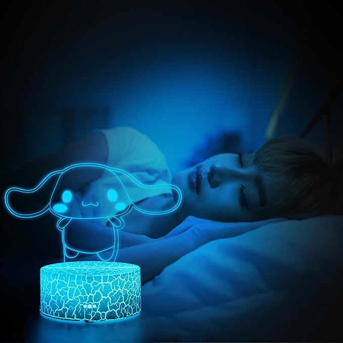 Anime 7 Color Change Decor Lamps,Cartoon Night Light,Cute Night Light,Gifts for Christmas Birthday