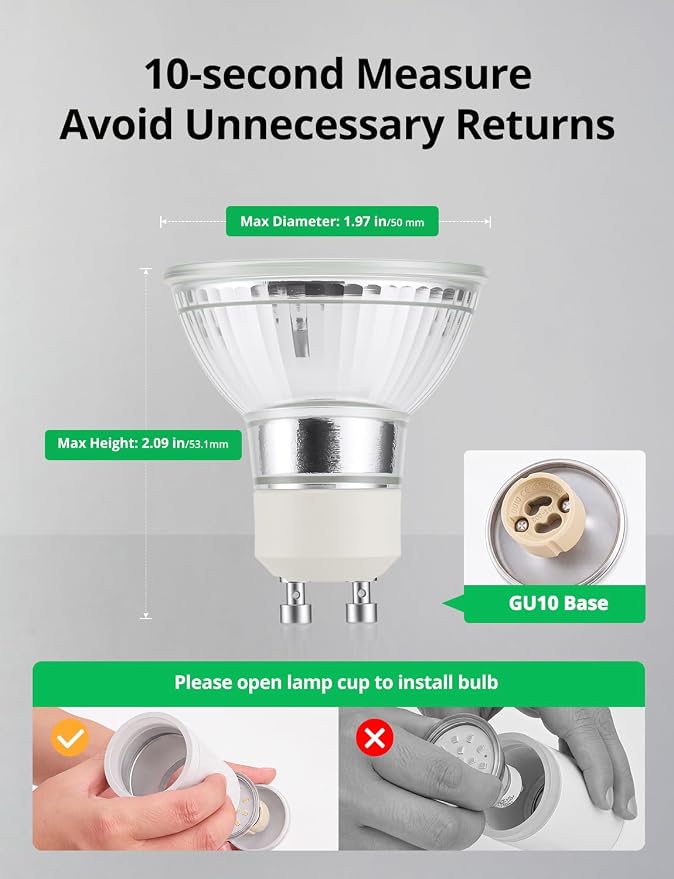 Bojim LED Track Lighting Fixtures Ceiling Mount for Kitchen, 8 Head Modern White Ceiling Light with Acrylic Ring, Rotatable Spot Lights for Dining Living Bedroom,GU10 Base (Bulbs Not Included)