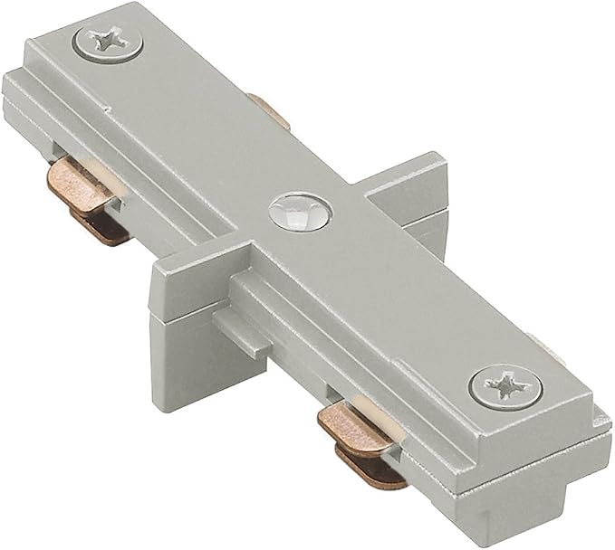 WAC Lighting L Track 120V Straight I-Connector to Join Two Tracks Together for L Style 2-Wire Track Systems in Brushed Nickel