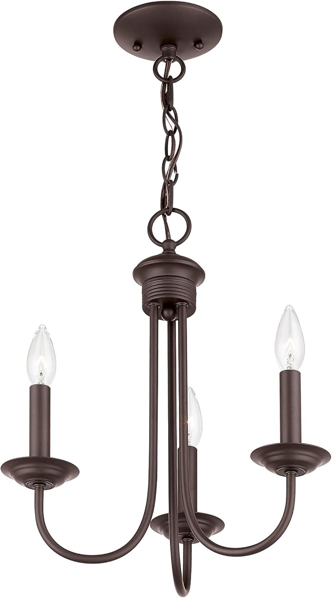 Livex Lighting 42683-07 3 Light Mini Chandelier