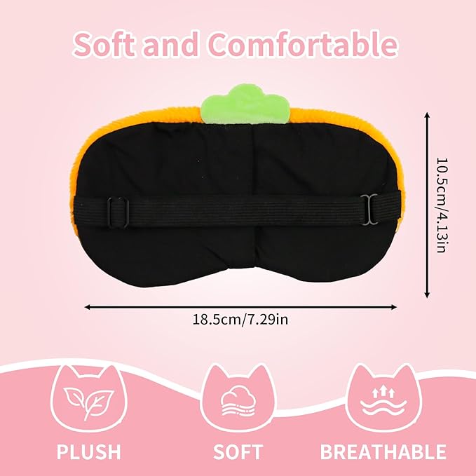 PERFECTSIGHT Cute Sleep Eye Masks (Orange Penguin)