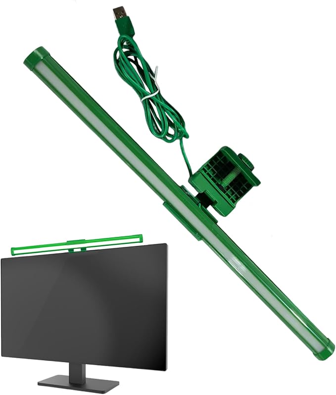 Monitor Light Bar Adjustable Lamp | 3-Color Adjustable Anti-Glare Screen Light for Computer Monitors—Ideal for Office, Home, Dorm, College, Workbench, Cubicle, and Desk Setups