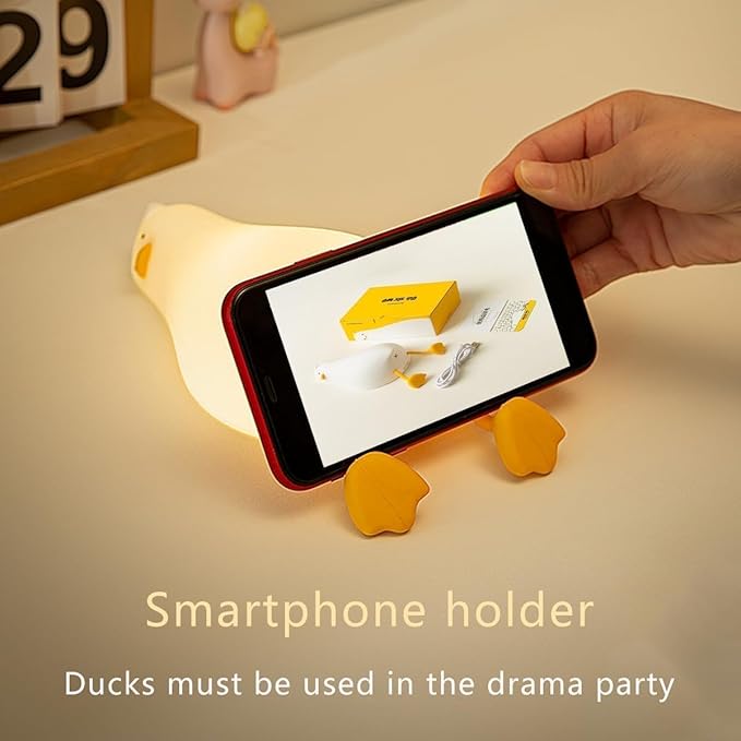 Cute Duck/Chicken/Pig/Rabbit/Panda NightLight, LED Squishy Animal Novelty Lampfor Toddler Baby Kids, Nursery Touch Kawaii Room/House Decor Bedside Touch Lamp for Breastfeeding