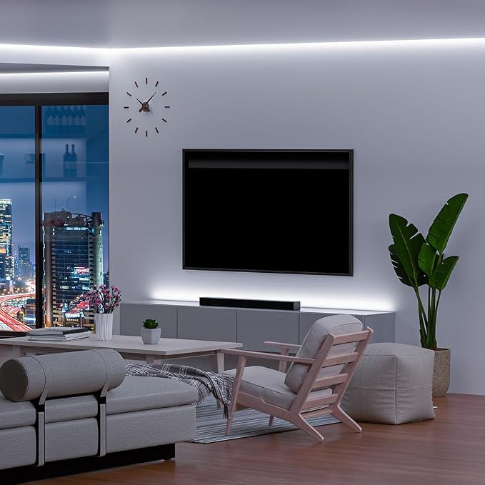 BTF-LIGHTING FCOB COB LED Strip Cool White 6000K IP65, UL Listed 528LED/m High Density Uniform Light, 16.4FT DC12V CRI90+ 10mm Width Tape Light for Home Indoor DIY Lighting(No Adapter & Controller)