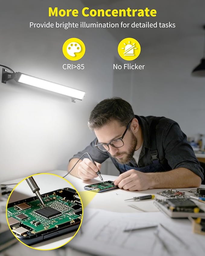 16 Pack LED Shop Light 5400LM Super Brighter, 45W Plug in Garage Light with 6FT Cord and On/Off Switch, 6000K IP66 Waterproof Outdoor Work Shop Bay Lighting for Garage Workshop Warehouse Factory Yard