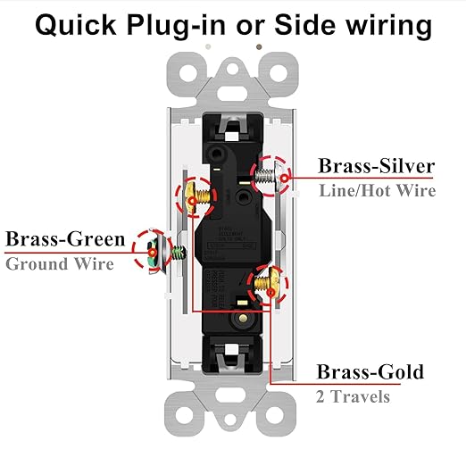3 Way Switch White, Greencycle 12 Pack Three Way Light Switch Rocker Switches 15A 120/277V, On/Off Rocker Paddle Interrupter, Residential/Commercial Grade,Home & Office,UL/CUL