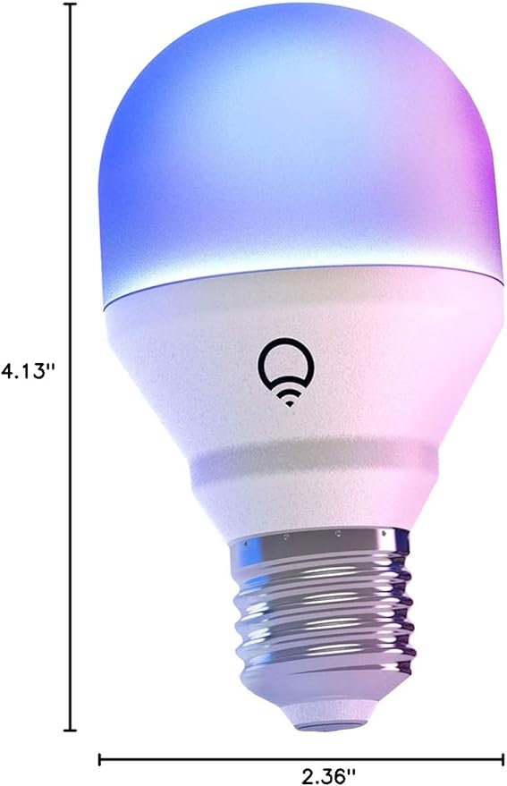 LIFX Color, A19 800 lumens, Wi-Fi Smart LED Light Bulb, Billions of Colors and Whites, No Bridge Required, Compatible with Alexa, Hey Google, HomeKit and Siri (2 Pack)