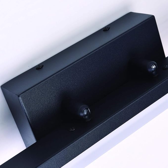 mirrea 48in Modern LED Vanity Light for Bathroom Lighting Dimmable 46w Black Painted (Warm White 3000K)
