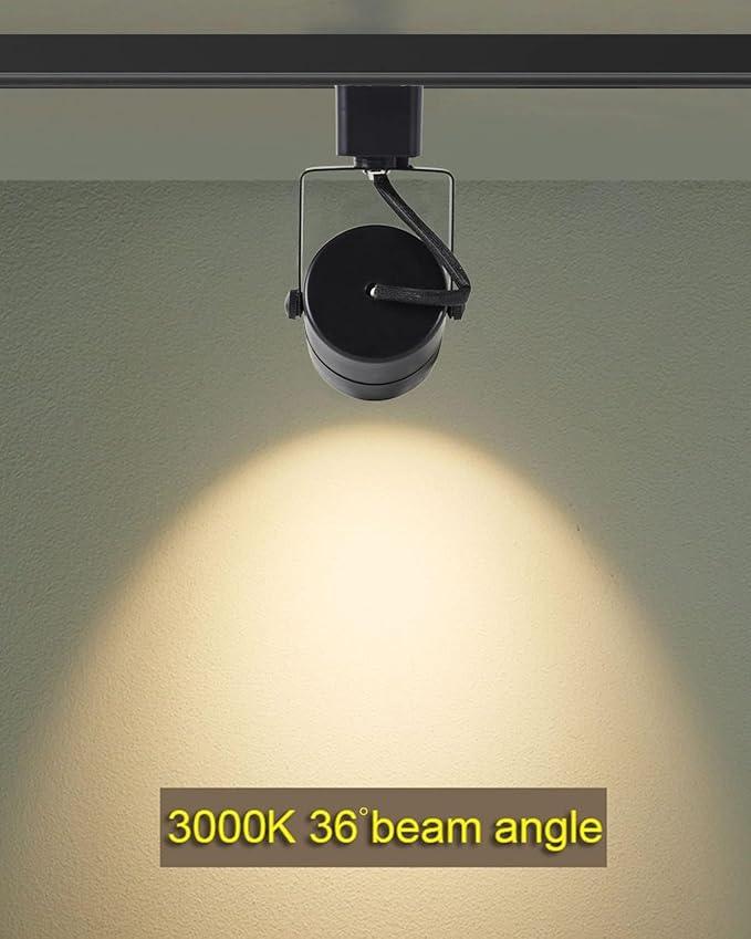 10W Track Lighting Heads,3000K Warm White Dimmable LED Track Lighting Fixtures for Accent Retail Kitchen Artwork,120V Linear Track Lights H Type-CRI90+ 24°- 16 Pack (Black)