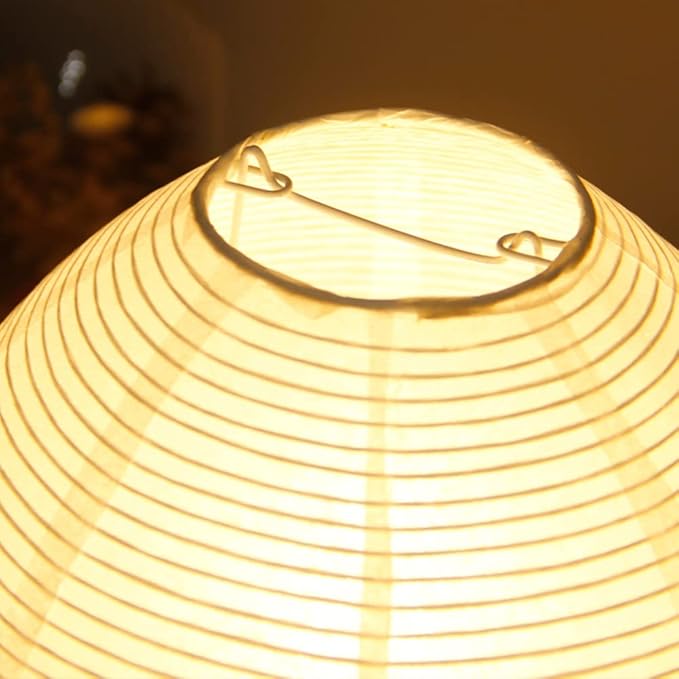Small Table Lamp, Cute Paper Lamp, Ambient Lighting Lamp, Cozy Bedside Lamp, Minimalist Warm Glow Light for Bedroom Living Room Kids Room Dorm