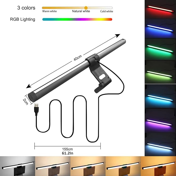 Monitor Light Bar, Computer Monitor Lamp for Eye Caring LED e Screen Light
