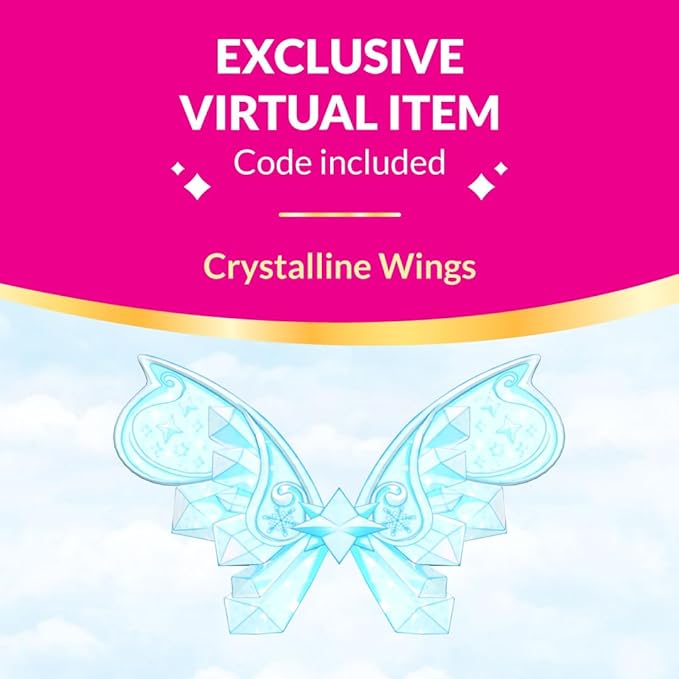 3” Ice Fairy Fashion Doll - 1 Figure with 9 Fashion Accessories - Virtual Item Code Included - Series 2 - Ages 5+