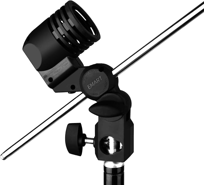 EMART Light Bulb Stand, E26 / E27 AC Socket with Umbrella Lamp Holder, Photography Lighting Mount for Photo Video Studio - 2 Pack