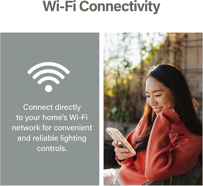 Legrand Radiant Wi-Fi Matter Smart Dimmer Light Switch, White 1 Pack | Effortless Setup, Compatible with Alexa, SmartThings, HomeKit and Google, Matter Smart Hub Required, Set Scenes, Save Energy