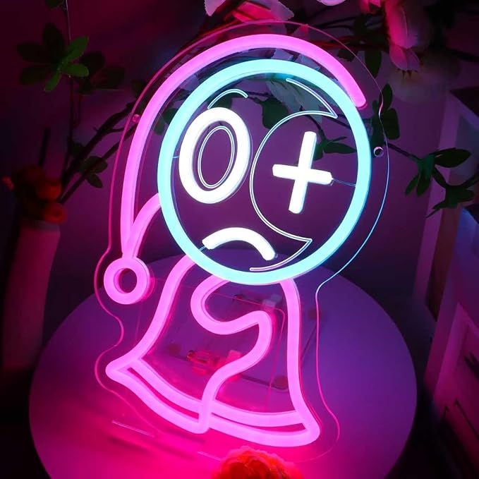 Anime Neon Sign Dandy Neon Sign for Wall Decor, Horror Game Light Sign Man Cave Dimmable LED Light for Bedroom Game Lover Room Bar, Christmas Birthday Gifts for Children