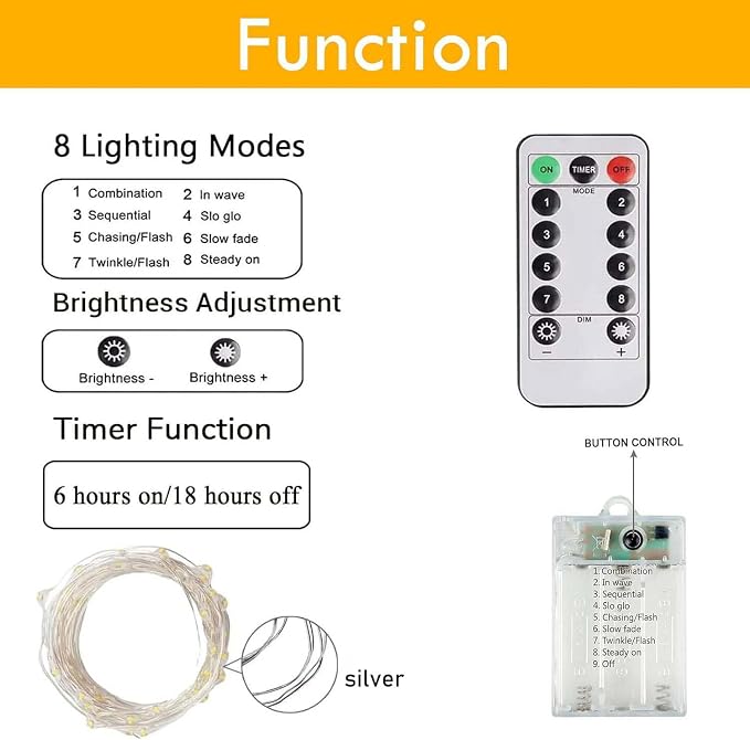 3 Pack Christmas Fairy Lights Battery Operated with Remote Red and Green | Each 80LED 26FT, 8 Modes, Timer, Waterproof & Cuttable Wire, Christmas String Lights Twinkle for Holiday Party Room DIY Decor