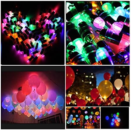 Led Balloon Lights, 20 Pack Multicolor LED Mini Submersible Waterproof Blinking Party Lights for Paper Lantern Balloon Wedding Halloween Christmas Party Indoor Outdoor Decoration