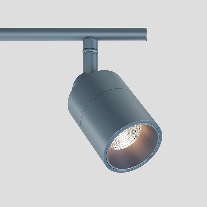 Shura Deep Navy 5-Light Track Light with Rotatable Heads, Integrated LED Bulbs, 4 ft. Track Lighting Kit, 3000k, 2450 Lumens