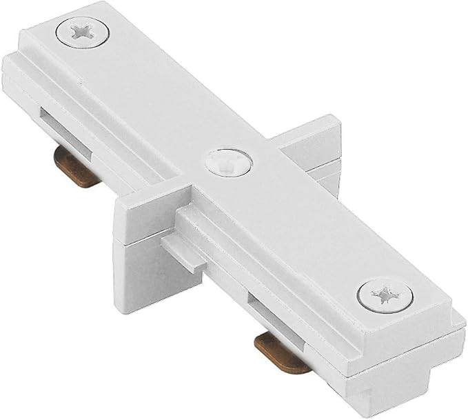 WAC Lighting L Track 120V Straight Dead End I-Connector to Join Two Tracks Together Without Power Continuity for L Style 2-Wire Track Systems in White